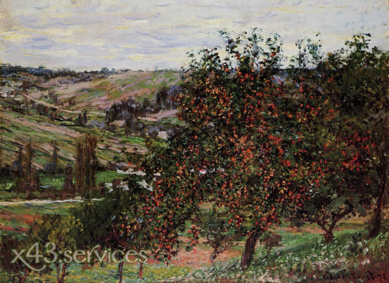 Claude Monet - Apfelbaeume in der Naehe von Vetheuil